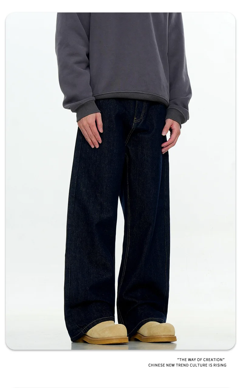 Američki stil Vune obložene džinsove Jesen Zima Unisex Retro Jednostavan Moderan Trodimenzionalni Otpušteno Povremeni Slimming