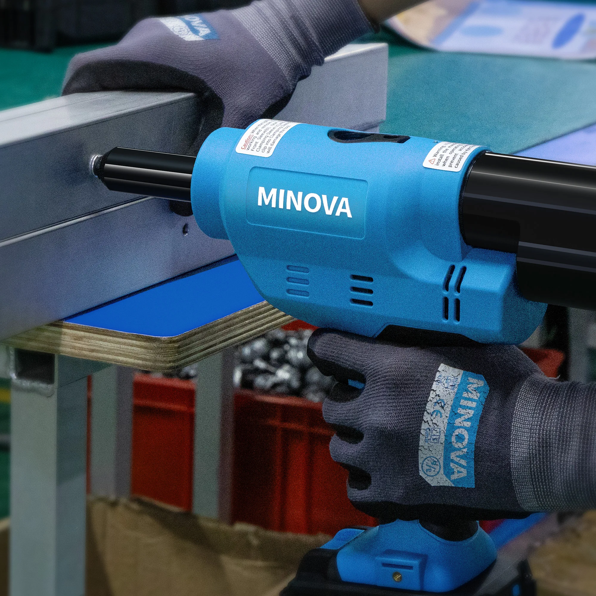 MINOVA Customized Durable Industrial Hand Riveter Tool Cordless Brushless 18v 4.0ah Lithium Battery Rivet Gun Set