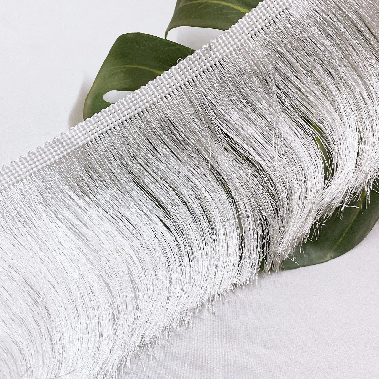 20cm Wide Nylon Tassel Lace Use In Latin Dance Skirt - 6