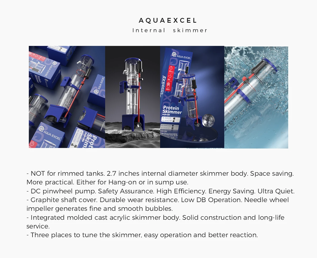 AQUAEXCEL Nano70d Protein Skimmer - Efficient & Durable