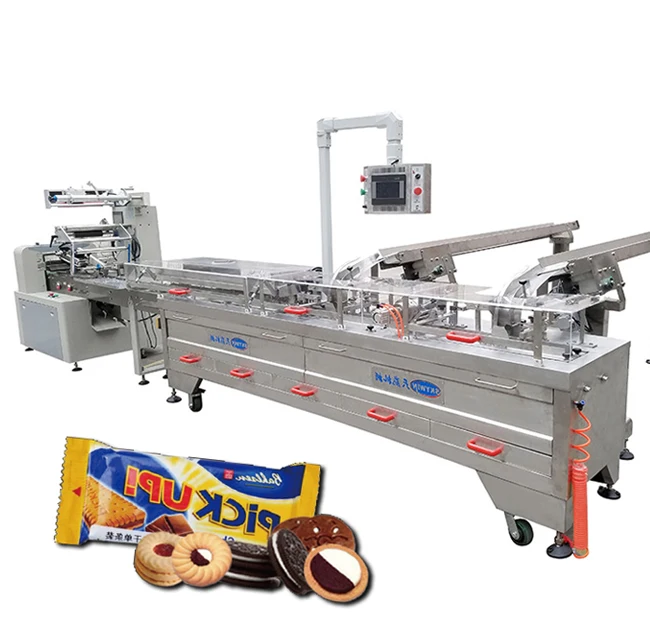 Automatic Designed Cookie Commercial Ice Cream Biscuit Making Sandwich Machine Production Line