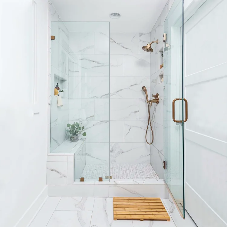 Hotel Glass Shower Doors Bathroom Casement Tempered Glass Door Shower