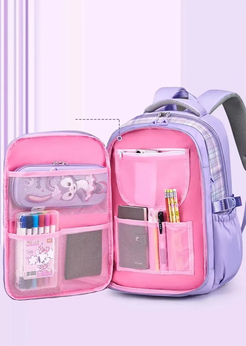 Most Popular in 2024 Student Backpack Fashion Student School Bags Kids Backpack Cute Beautiful Children School Bags for Girls