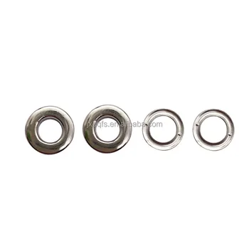 6 mm inner hole flat surface brass grommet eyelets for garments belt shoes and hats brass material plating to nickel