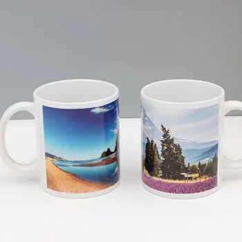 11oz quality C-handle coated white cup sublimation cup thermal transfer ceramic mug