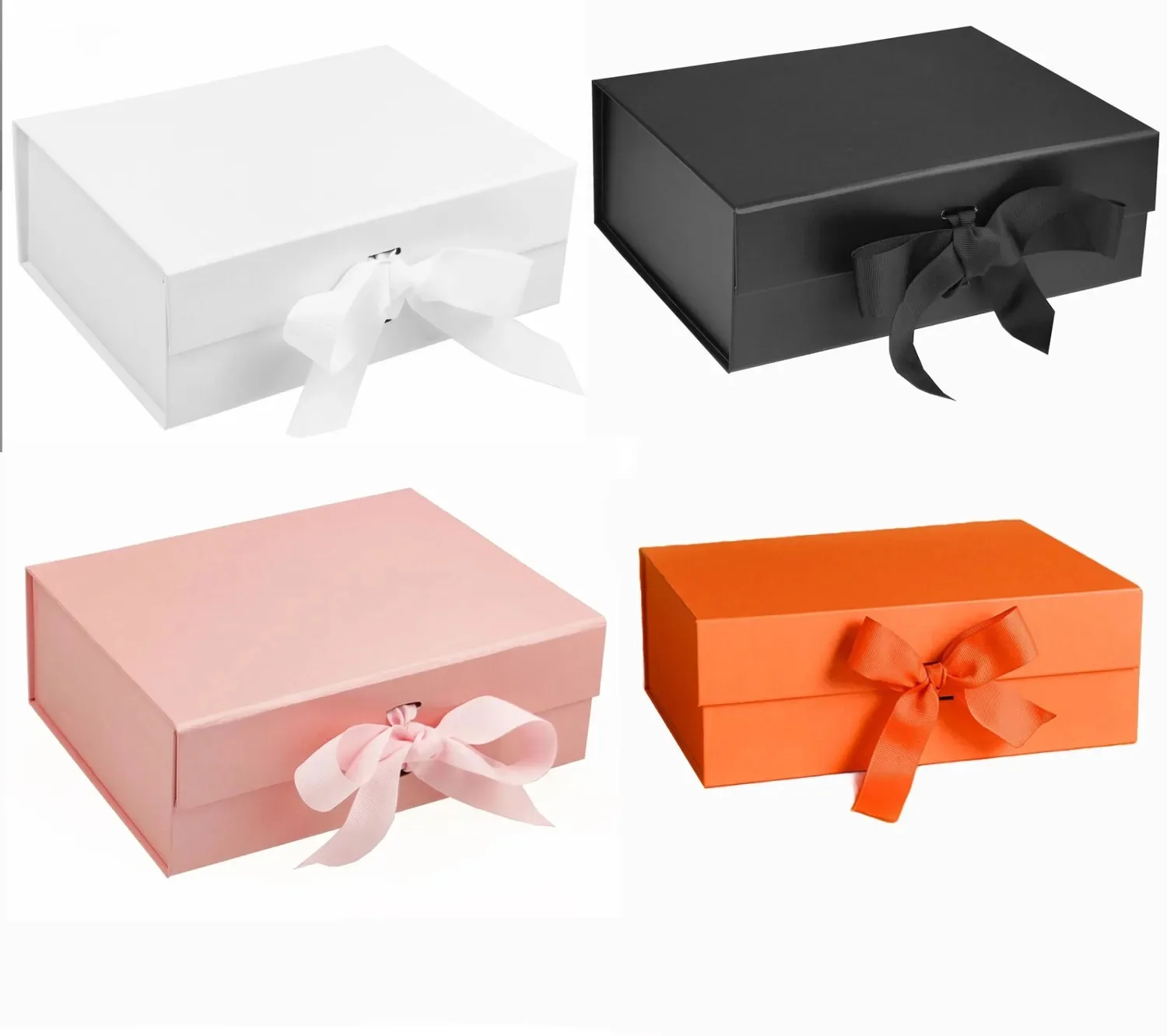 Luxury Foldable Magnetic Gift Box Apparel Packaging Box With Ribbon manufacture