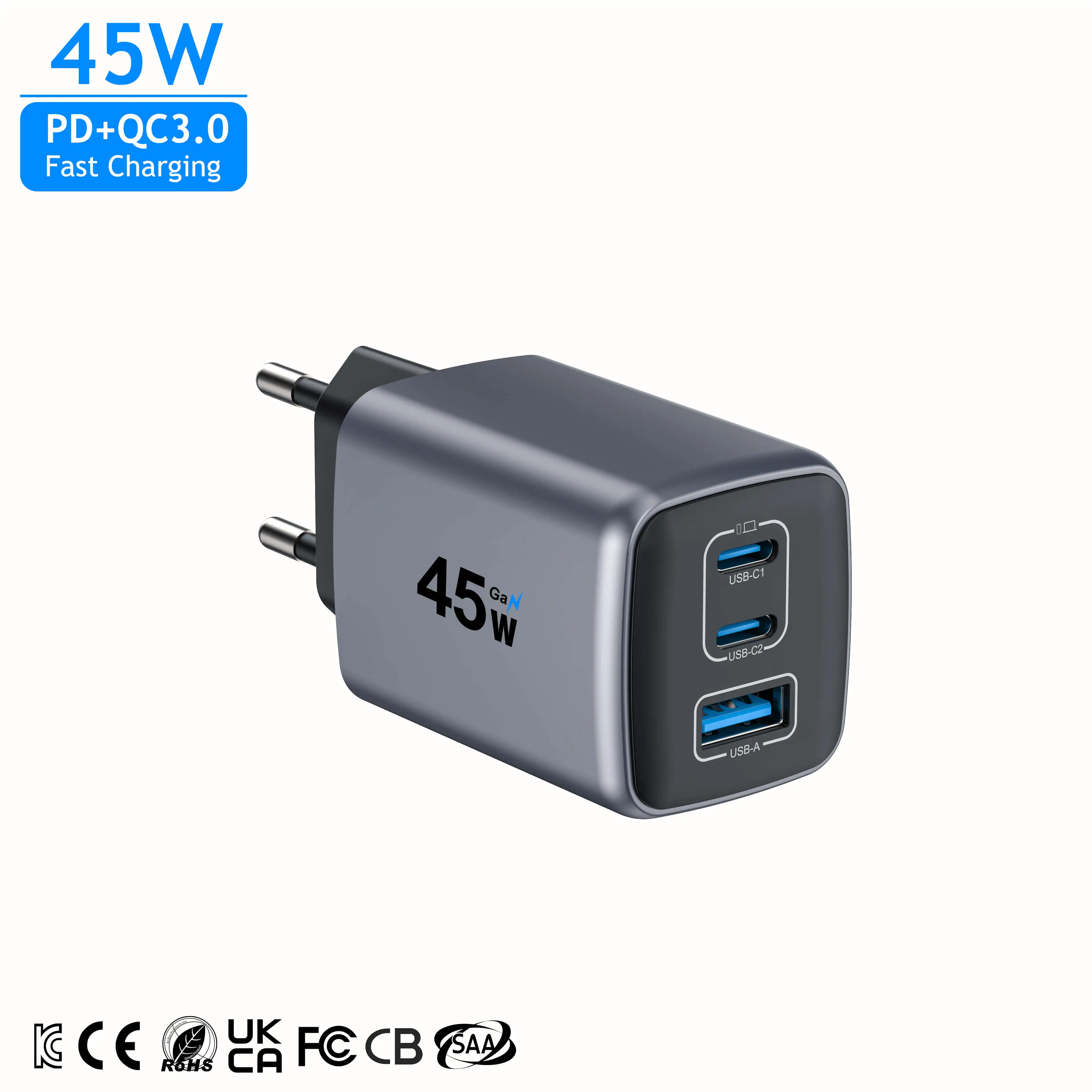 KYT AVS PPS 45W GaN UK Super Fast Charging TYPE USB C PD Plug Power Adapter Wall Laptop Phone Charger for Samsung iPhone