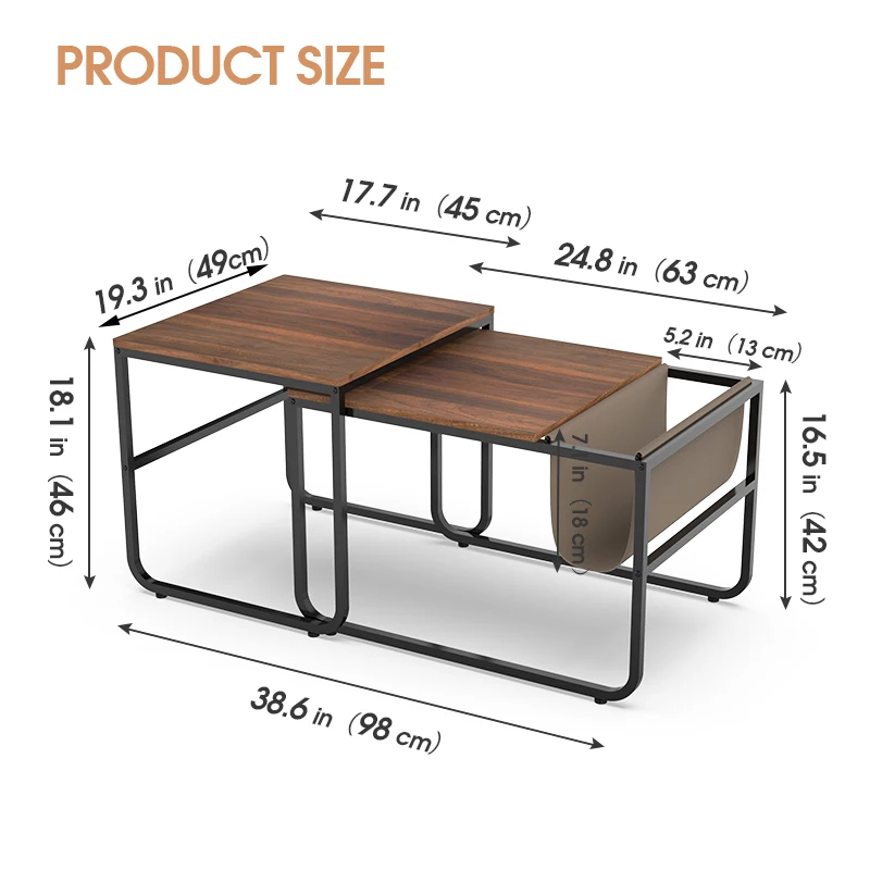 small furniture living room bedroom modern nordic retro steel cube marble wood end table extendable metal coffee side table