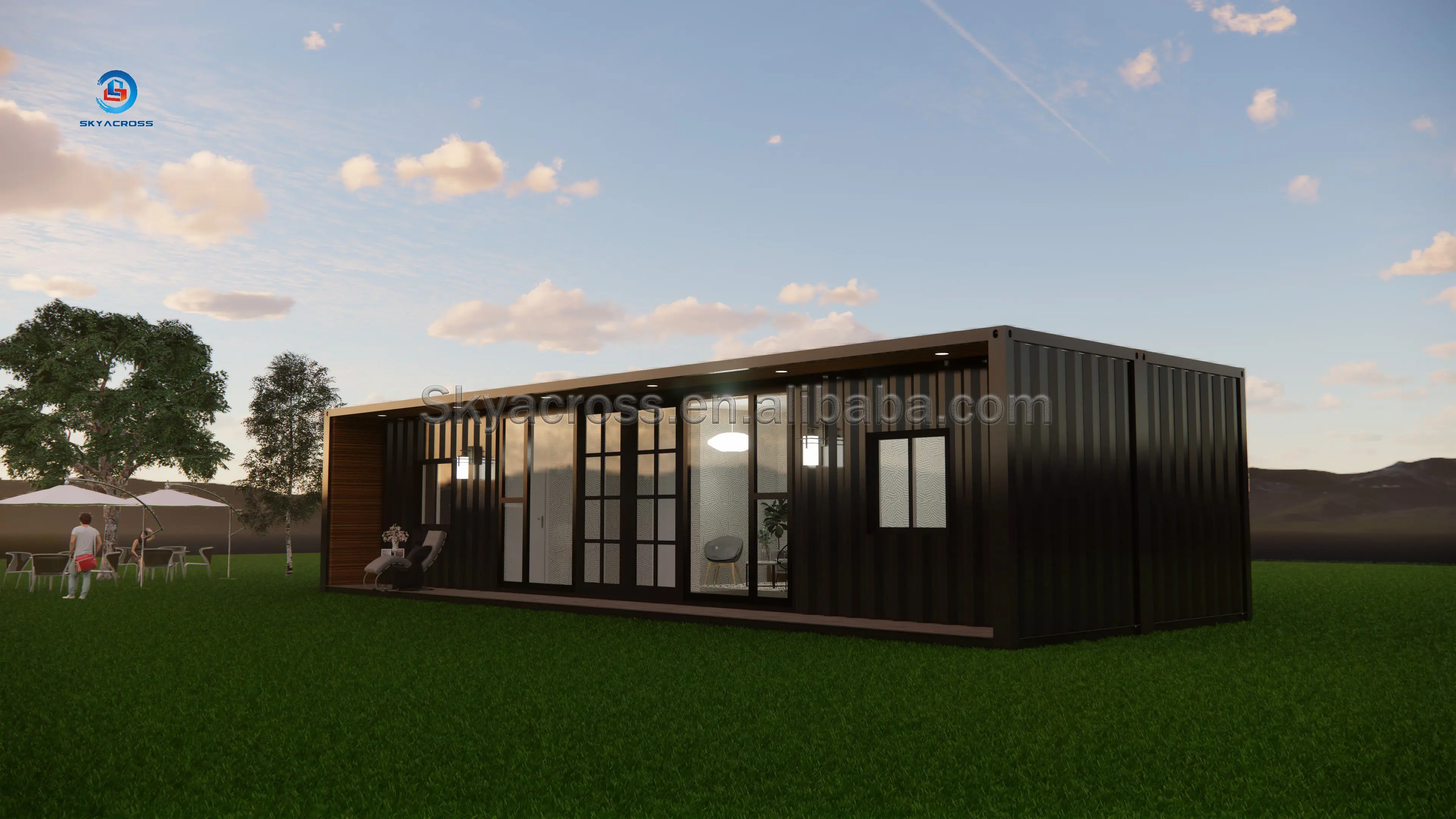 Luxury 40ft Prefab Shipping Container Homes Prefabricated Houses - Buy ...