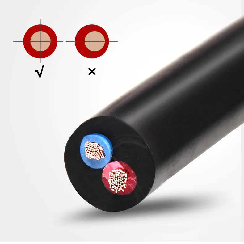 2 pin cavo elettrico morbido cloruro di polivinile ha rivestito 2 tipi di  cavo elettrico di 1.5mm 2.5mm 4 mm cavo in pvc
