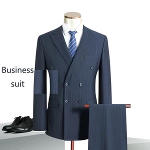 High Quality Custom Men's Haute Couture Double-Breasted Formal Suits 2 Pieces by Quality Producer