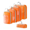 Ensemble cinq pièces en maille de compression [orange]
