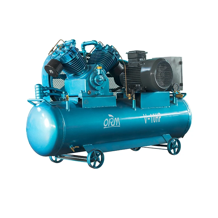 7.5kw 10hp 380v 60hz Portable Piston Air Compressor 10bar Working ...