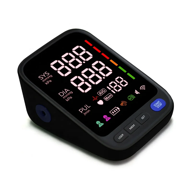 Home Use Digital Blood Pressure Bp Machine 24 Hour Blood Pressure Monitor  with Large LED Display