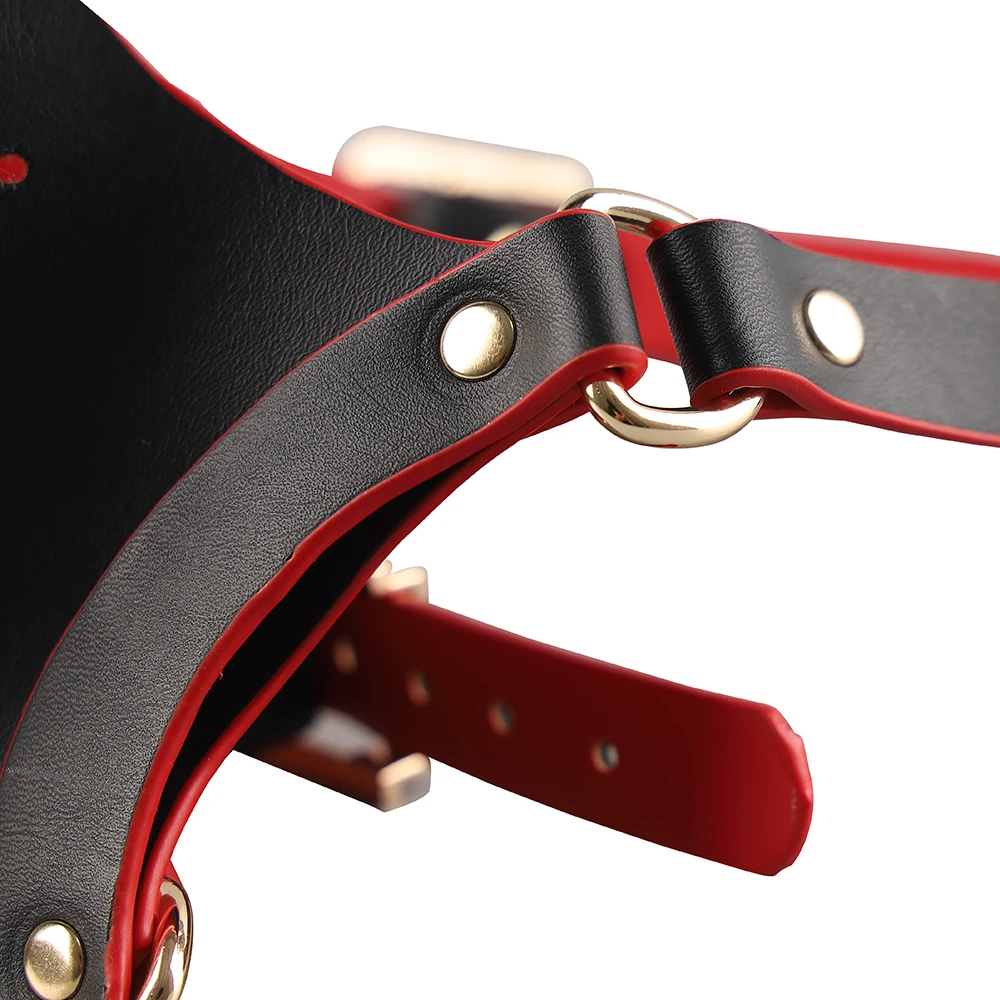Adjustable Leather Belt Pet Play Hood Puppy Play Muzzle Sex Toys Mouth  Restraint Kit Bondage Gear Kits Premium Quality Pet