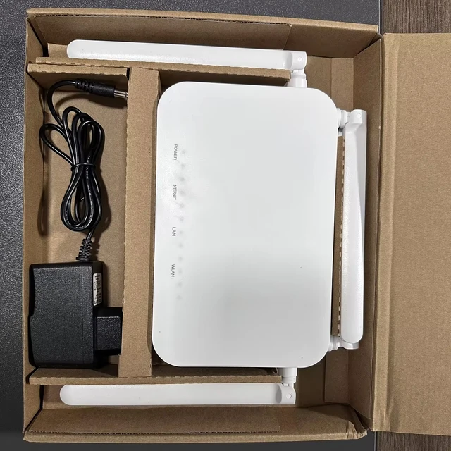 High-End K662C GPON ONU 4GE Dual Band WiFi for FTTH Networks Fiber Optic Equipment GPON ONT WiFi 6 APC Xpon ONU Ont 4ge 4antenna