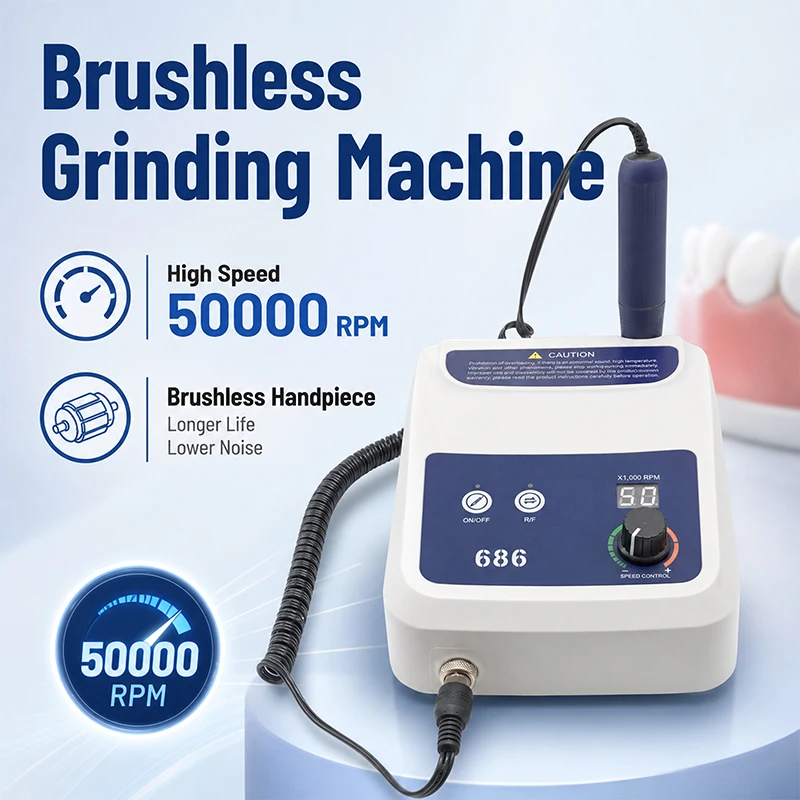 Brushless Dental Lab Micromotor 8N.CM Jewelry Making Handpiece Engraving Equipment Portable Nail Drill Machine for Pedicure