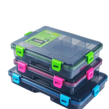New KUISHEN 4-Color Rigid PP Fishing Tackle Box with Compartments 20L Capacity for Fish Lure Bait Hooks Lake Fishing Accessories – Hooks – view 2
