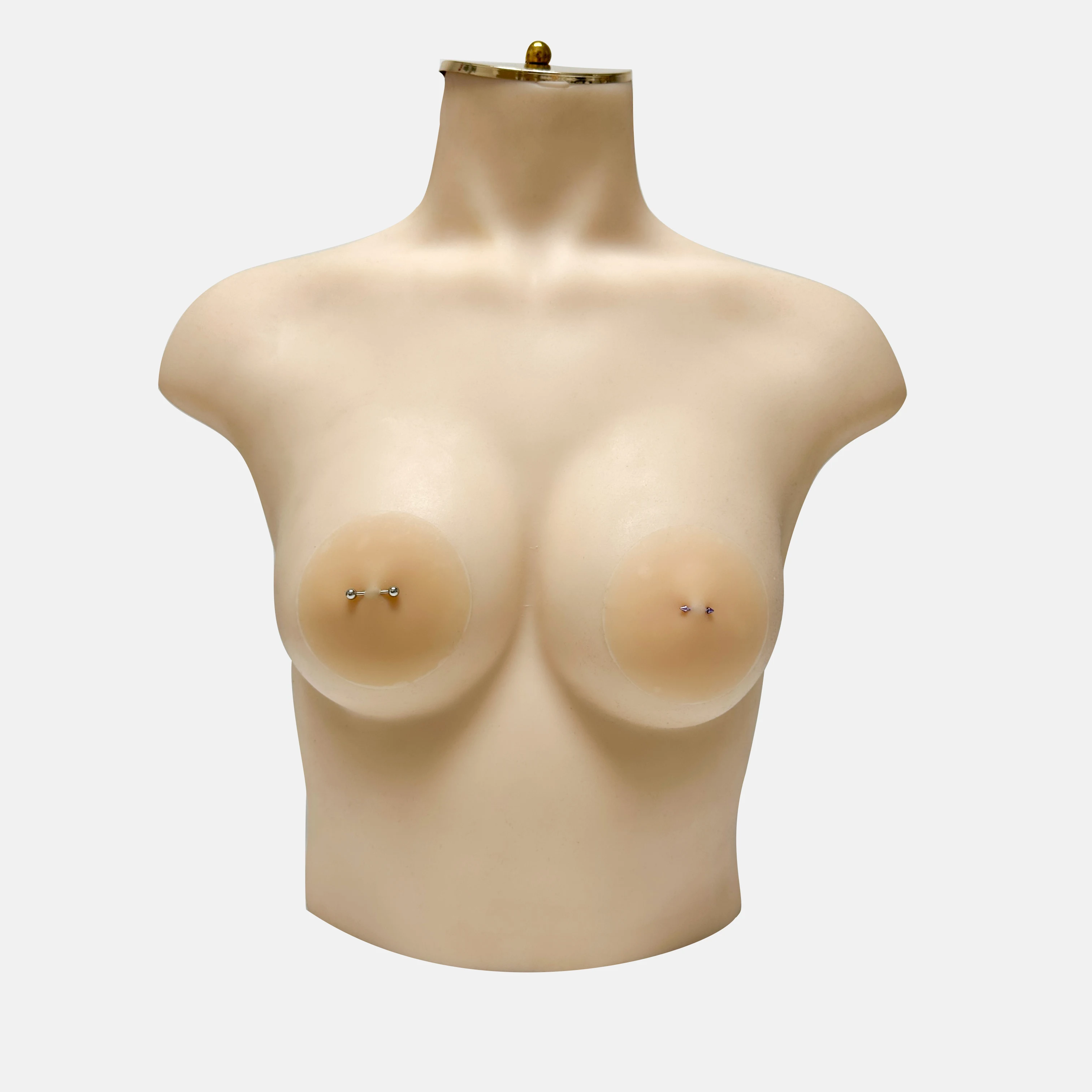 New Arrival Decorated Piercing Nipple Covers Silicone Adhesive Matte Nipple Cover With Ring