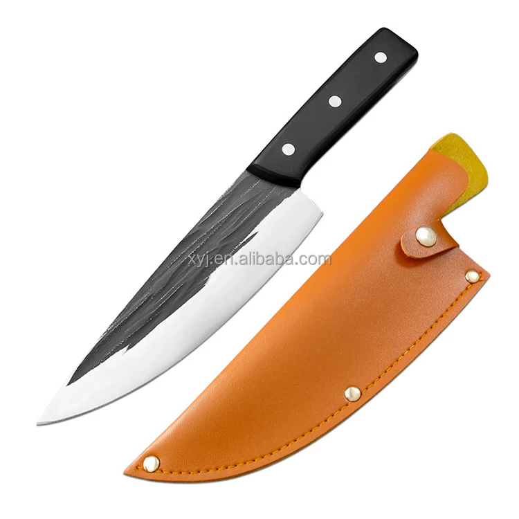XYJ 2-pieces Set Chef Knife Sleeves Leather Cover Sheath For 8