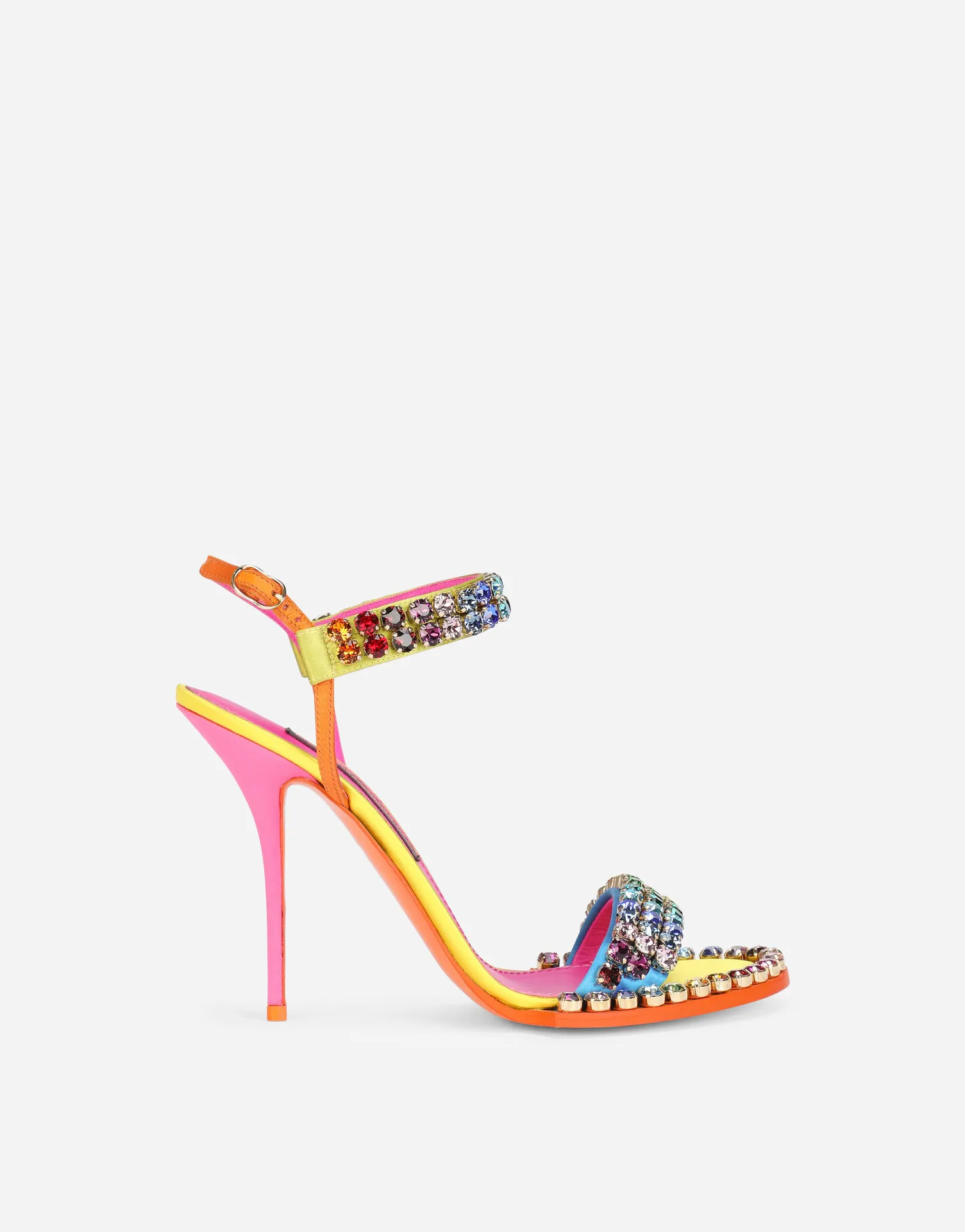Custom Colorful Diamond Sexy Fashion High Heel Wedding Shoes Rainbow ...