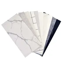 Modern Industria Marble Pvc Wall Panel Waterproof Geometric Grain Sheet For Apartment Application