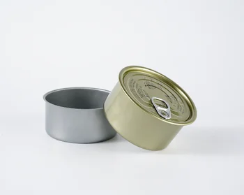 90g Small Metal Cans 2PC Empty Tin Cans Packaging for Tuna Fish Canning With 211 Easy Open Lids