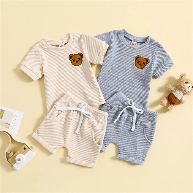 1pcs Private Label Rts Summer Newborn Infant Toddler Boys Girls Clothes