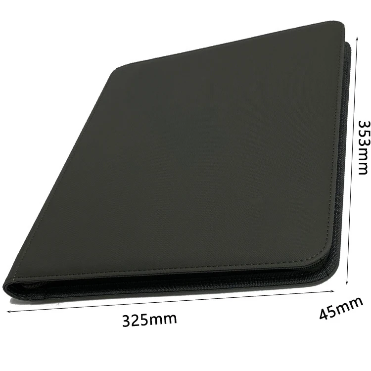 Large Custom Print Protected Zippered Oversized Trading Card Binder 12 Pocket