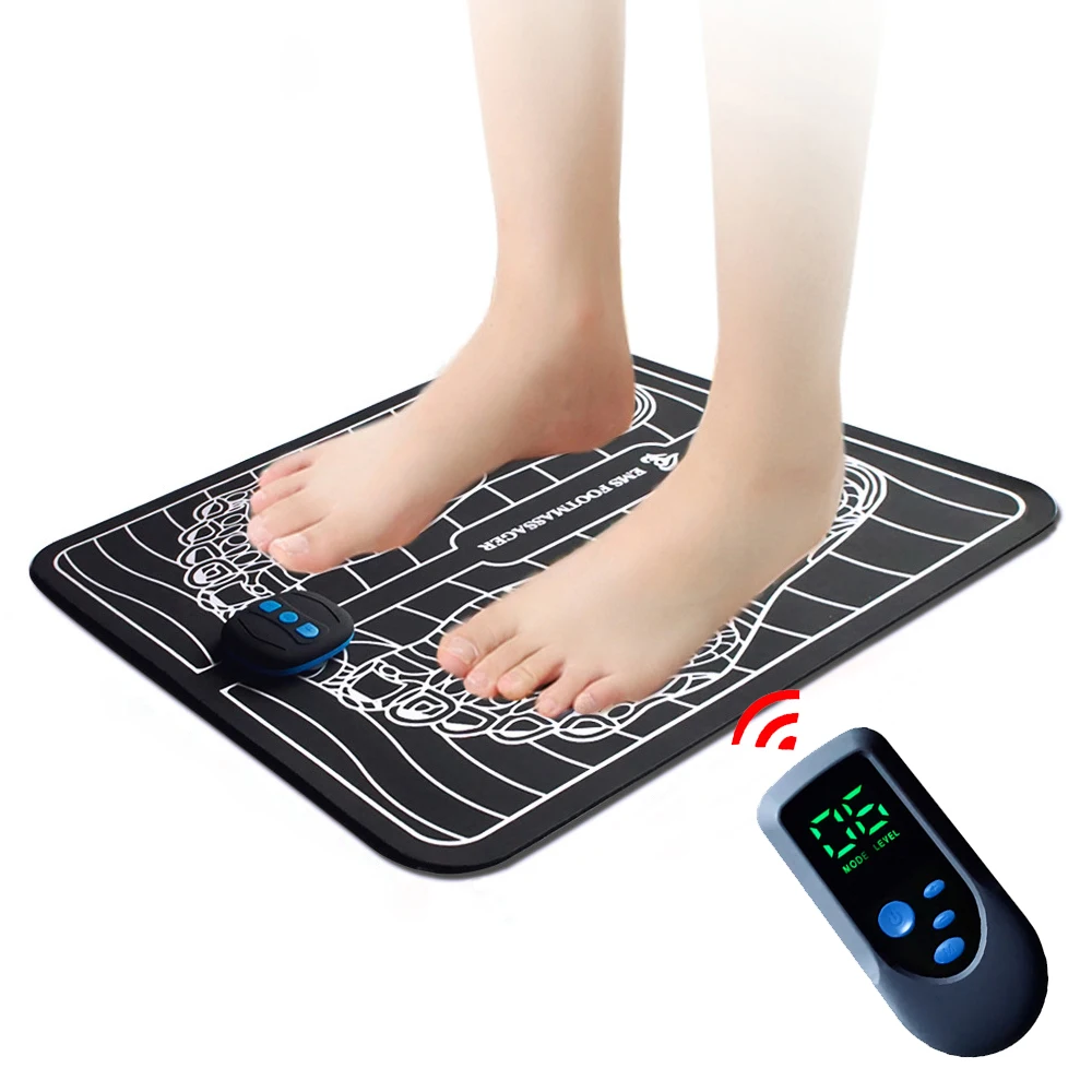 Rechargeable Ems Foot Massage Mat 6 Modes 15 Levels Usb Charging Foot  Massager - Buy Ems Foot Massage Mat,Usb Rechargeable Foot Massager,Wireless  Remote Control Electric Foot Massager Product on 