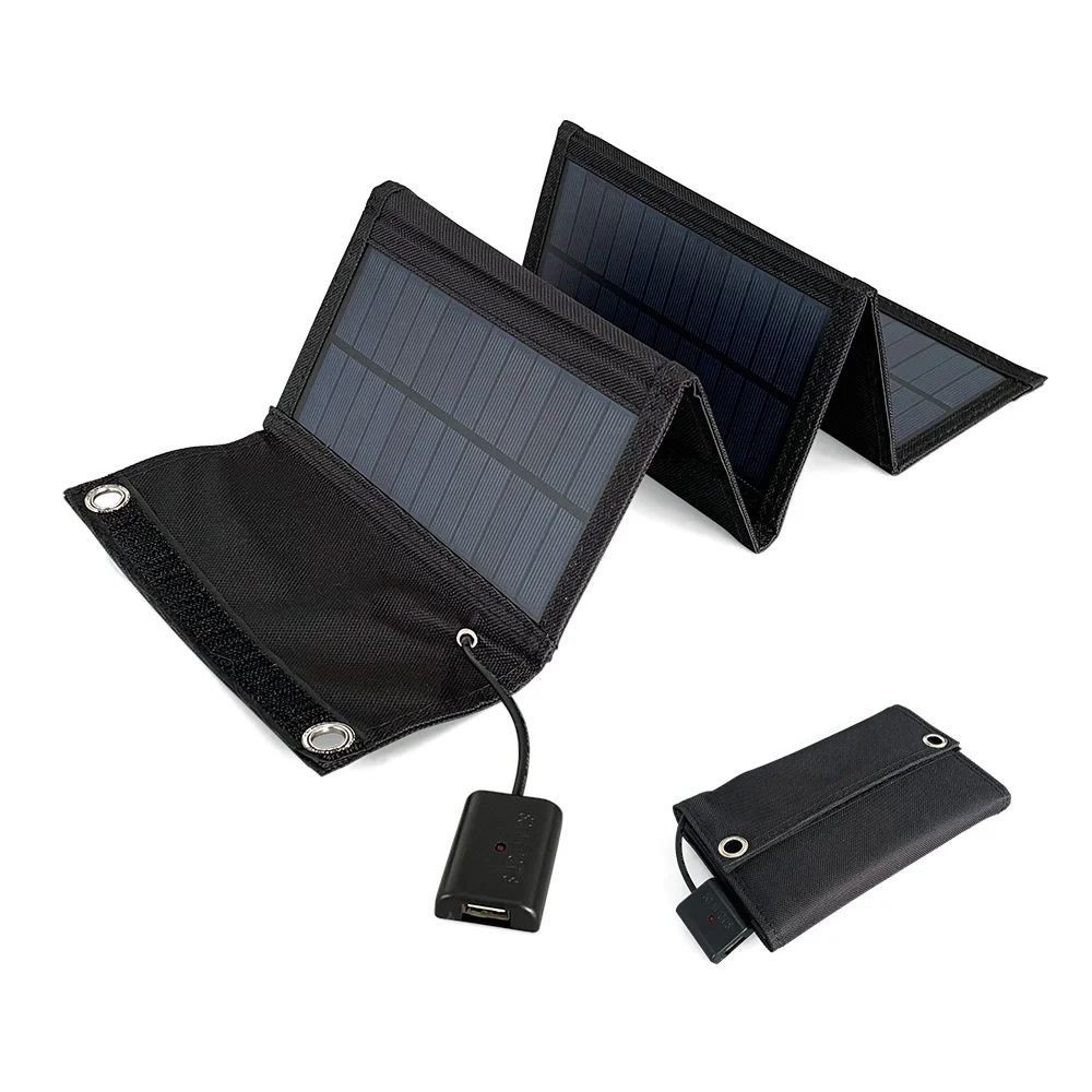 10W Foldable  Fast Charge Solar Panel Charger