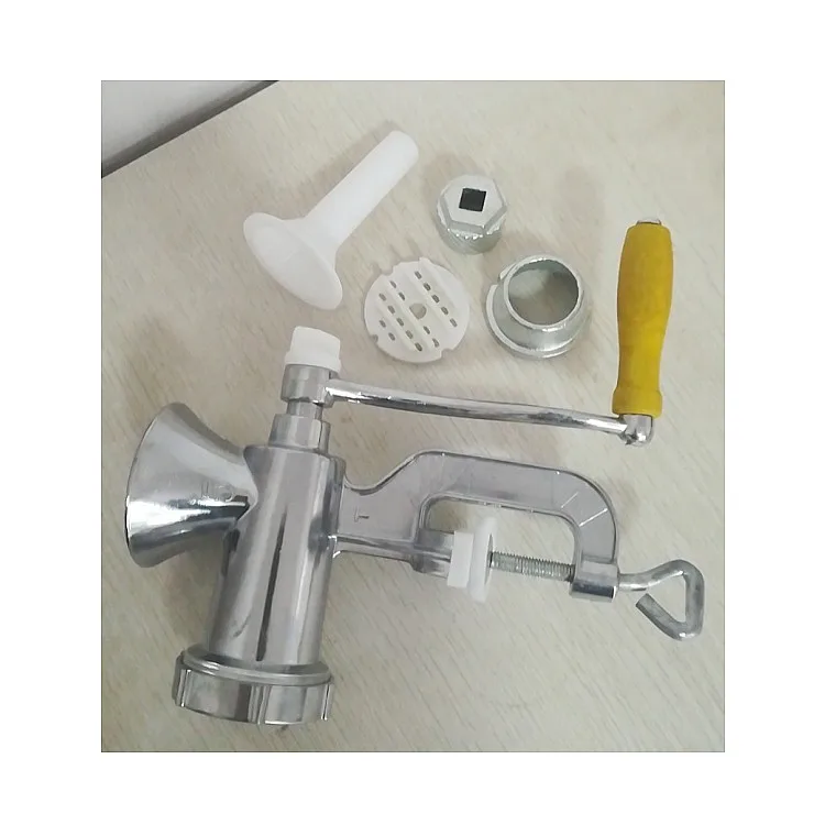 Portable Kitchen Meat Grinder Aluminum Alloy Handheld Hand Crank