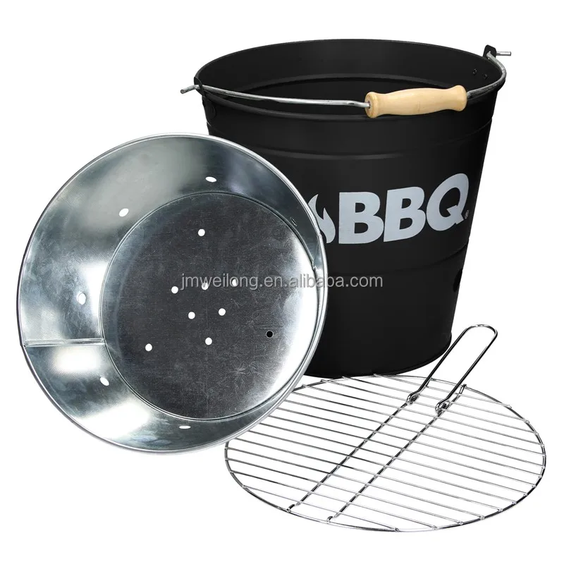 Hot Sale Food Safe Portable Outdoor Camping Charcoal Bbq Buy Charcoal Bbq Bucket,Charcoal