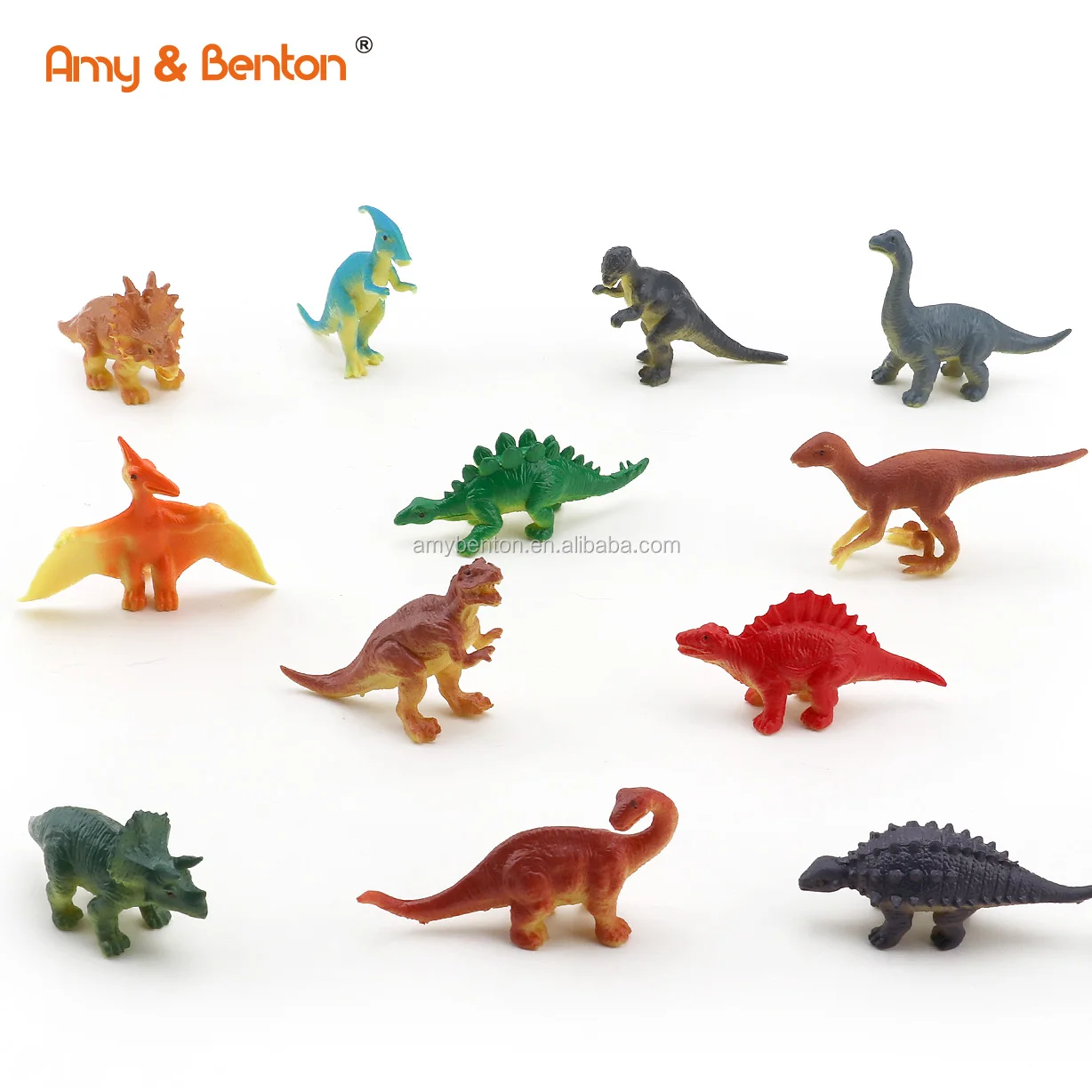 12Pcs/set MINI Dinosauri Assortiti in Plastica Bambino Bambini Giocare Animale Modello Toys 