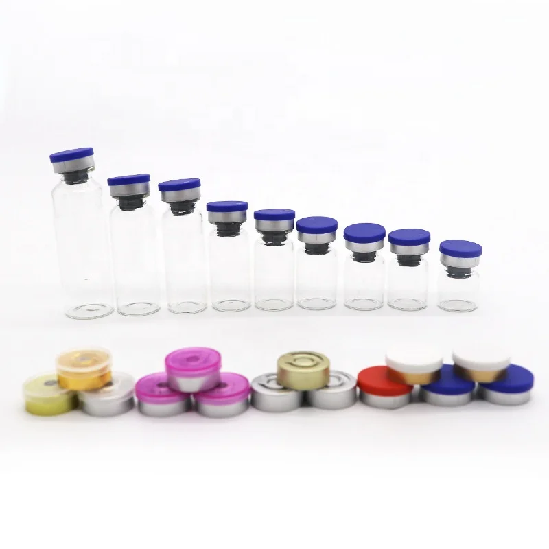 High Quality Airtight 1ml 2ml 5ml 10ml Sterile Glass Vial With Aluminum Cap Bottle for Injection
