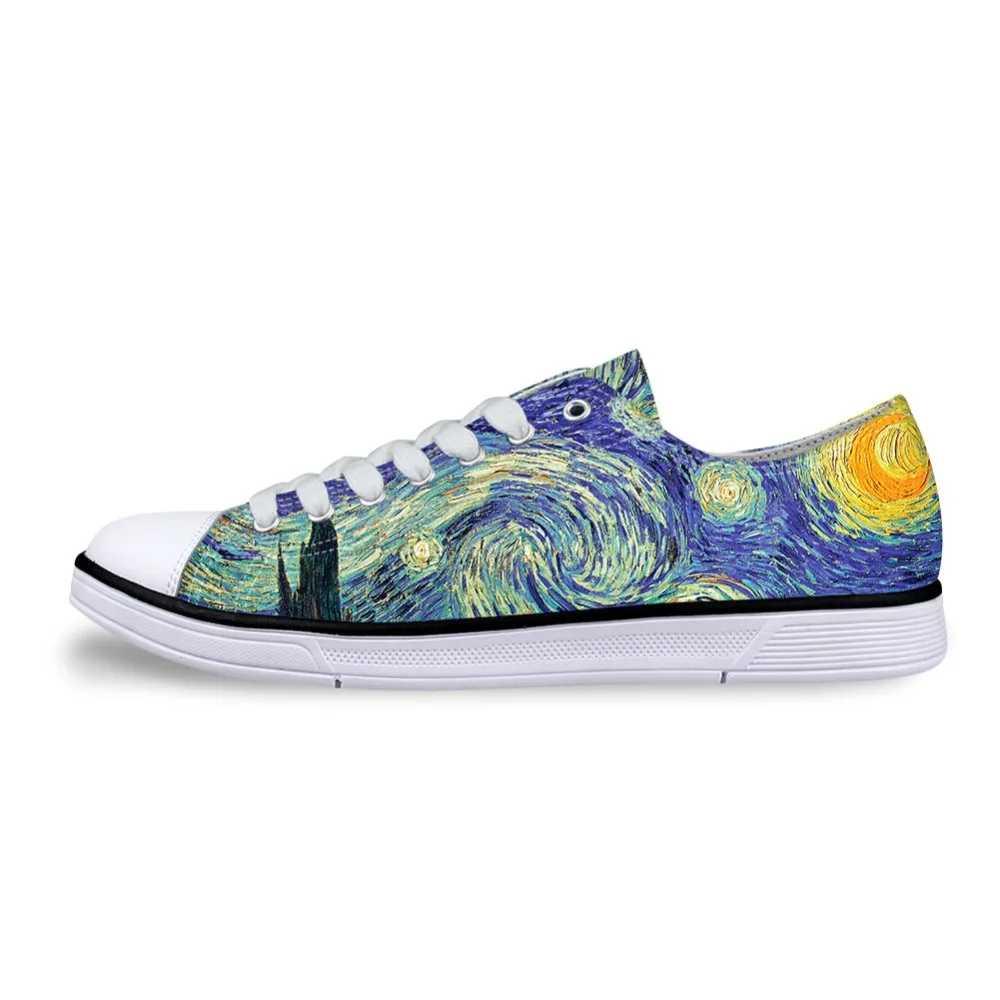 Women Casual Painting Art Print Shoes Female Lace-up Vulcanized Low-top  Canvas Shoe Ladies Flats For Girl Vincent Van Gogh - Buy Women Casual  Painting Art Print Shoes Female Lace-up Vulcanized Low-top Canvas