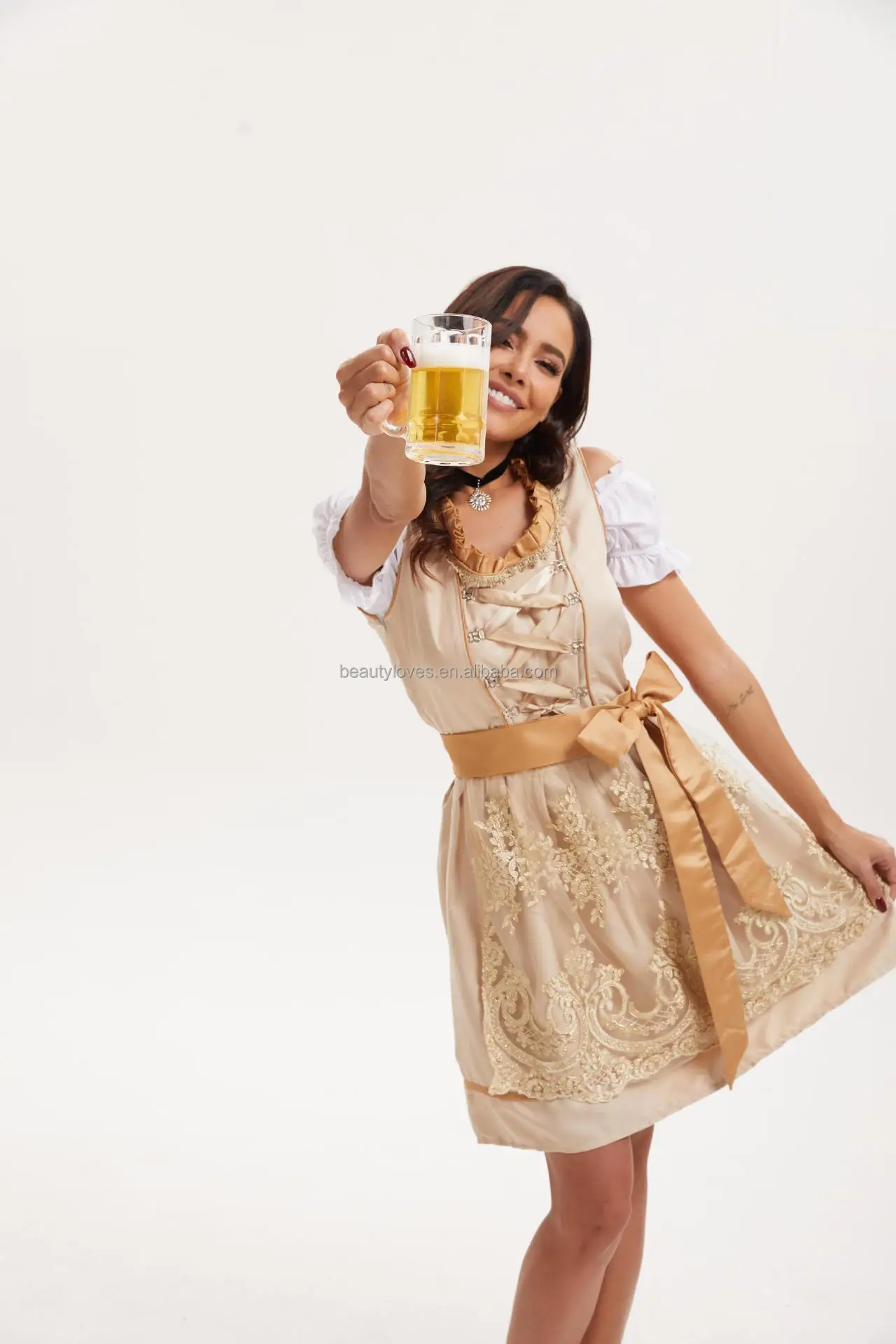 德国dirndl服装女性啤酒节服装派对服装