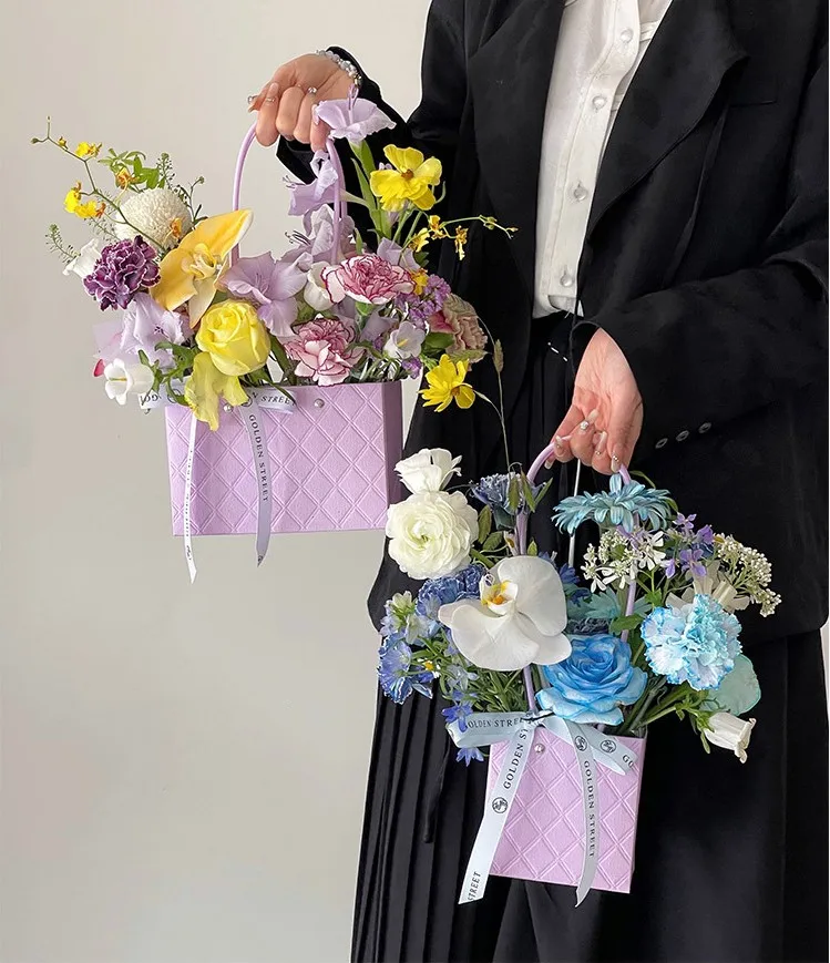 2023 New Flower Packaging Luxury Valentine's Day Tote Bag Bouquets