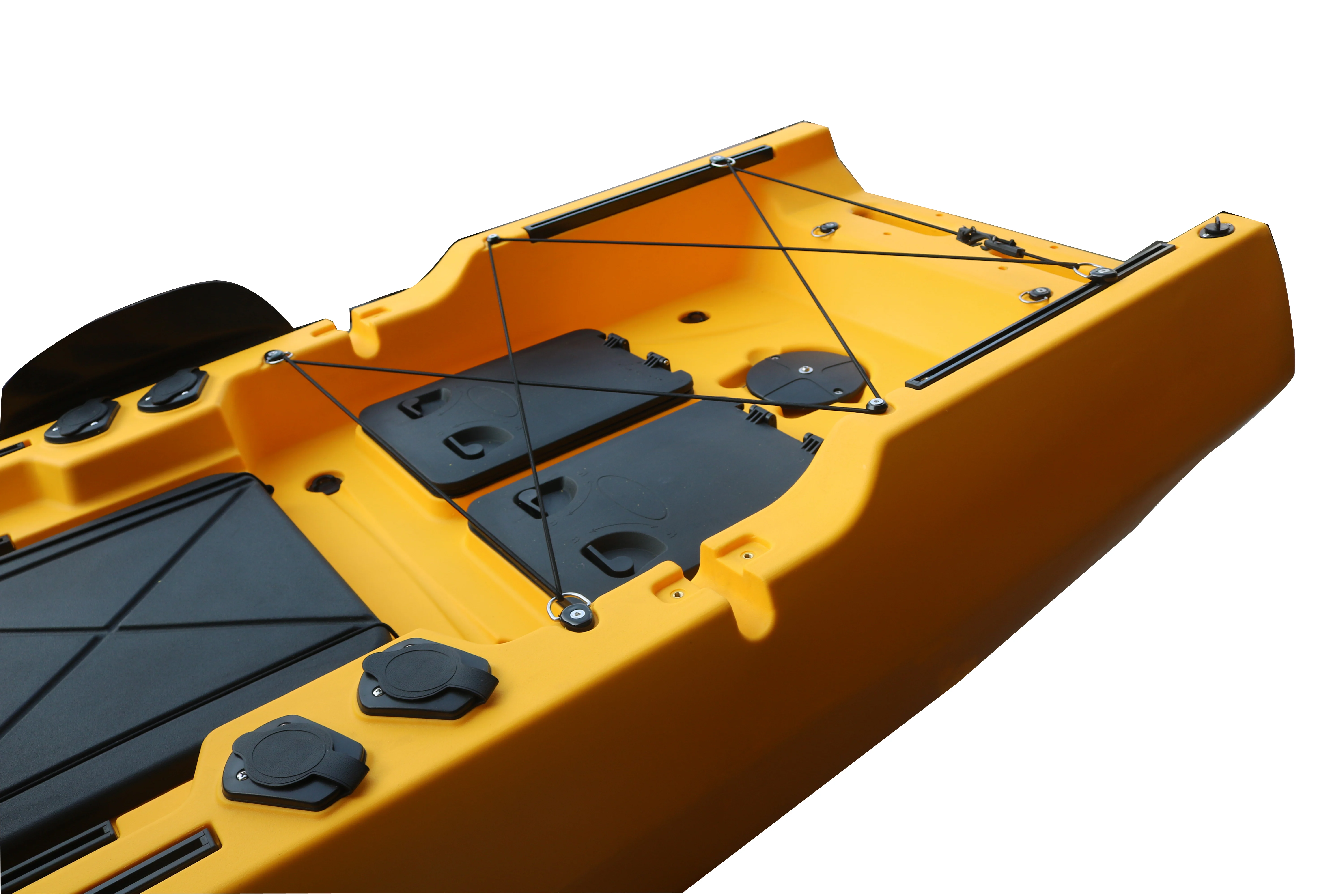 Vicking 12.5ft Fishing Boat Pedal Drive Kayak with Electric Trolling Jet Motor Engine Lldpe Material Hard Plastic for Sale