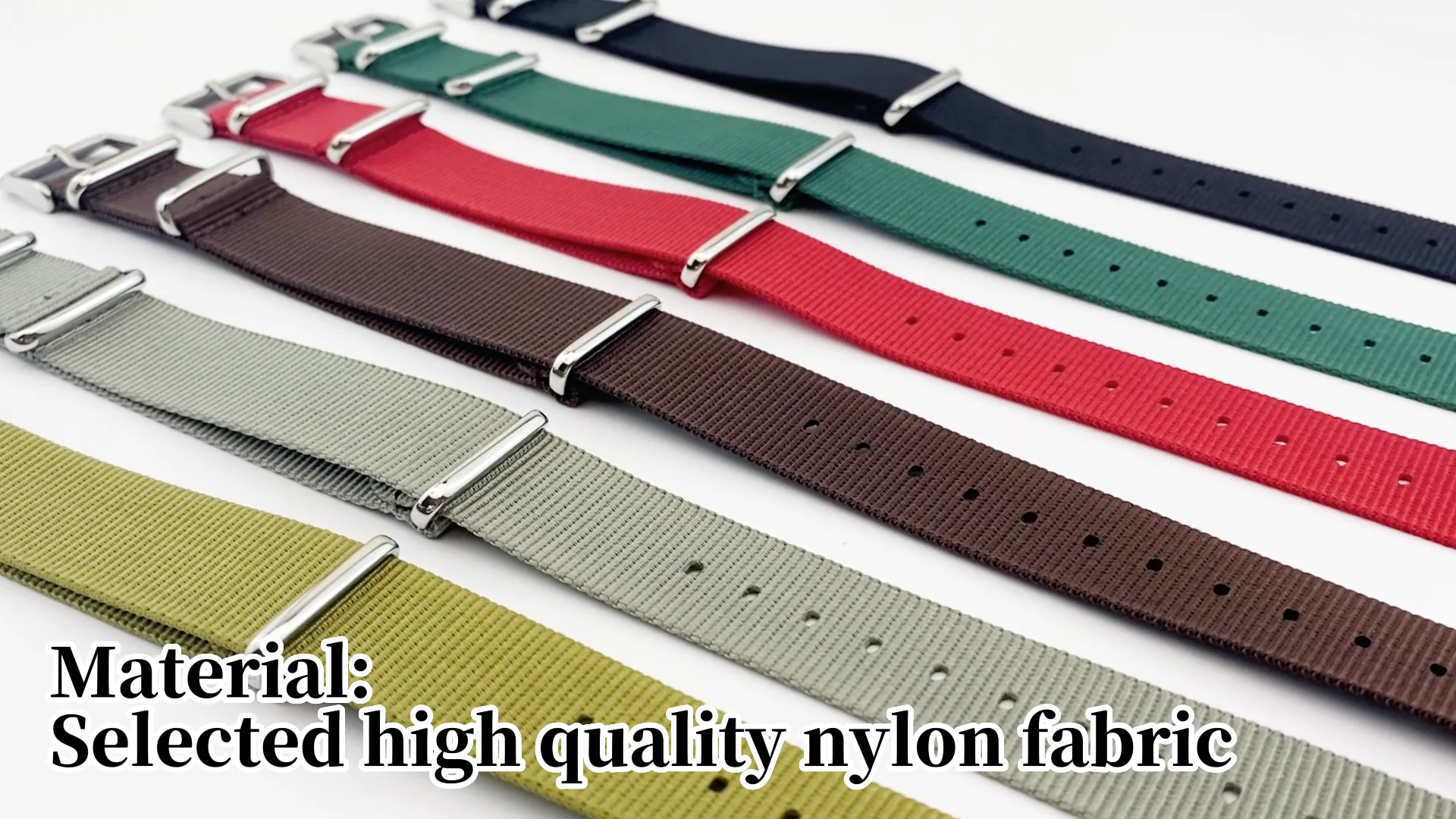 Nylon Zulu Watch Band Strap For Regular Watches 18mm 20mm 22mm 24mm
