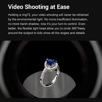 Godox Ring72 Macro LED Ring Light with 8 Lens Adapter Rings for Canon Nikon Pentax Olympus DSLR Cameras detail image