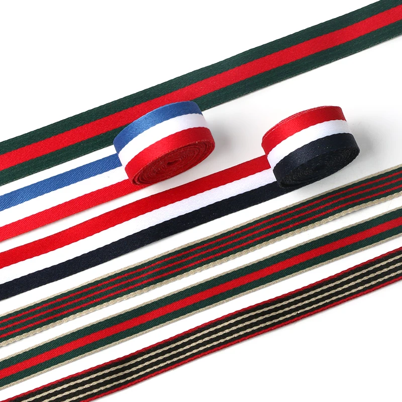 Garment Accessories Colorful Printed Polyester Nylon Webbing Band Woven logo Spandex Elastic Webbing Strap