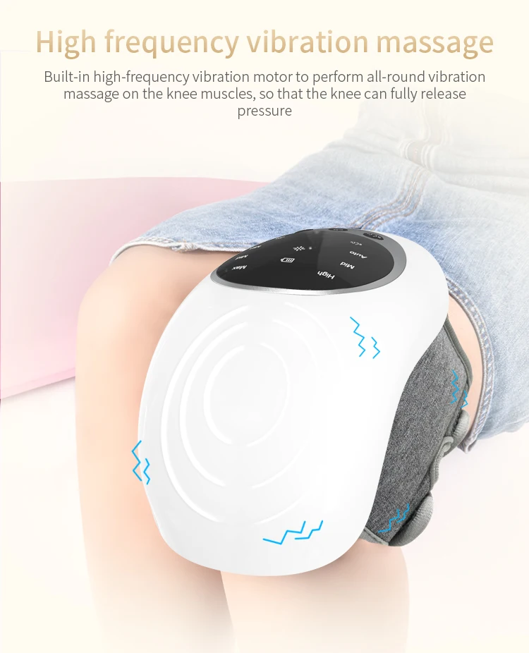 Rechargeable Cordless Knee Massager With Infrared Heat And Vibration ...