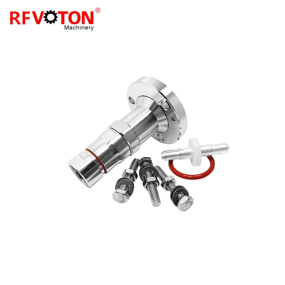 Hàng do nhà sản xuất cung cấp: Bộ nối RF 7-8 inch tùy chỉnh được, kiểu mặt bích EIA 7/8 inch, dùng cho cáp feeder 1/2 inch (LDF4-50A, LDF4), bộ chuyển đổi/bộ thích ứng, tuân thủ tiêu chuẩn RoHS