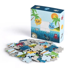 Early Morning Puzzle Toy Cartoon Jigsaw Puzzle Transfer Printing Custom 96 Pieces Jigsaw Puzzle Maker