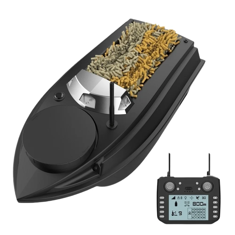 Bateau Appât Double Réservoir 1.5kg Bateau Appât Télécommandé Qussse 500m - 2 Réservoirs 1,5kg - Batterie 5200mAh - Pour Lacs Bateau Pêche RC Bateau Appât Double Réservoir 1.5kg Bateau Appât Télécommandé Qussse 500m - 2 Réservoirs 1,5kg - Batterie 5200mAh - Pour Lacs Bateau Pêche RC
