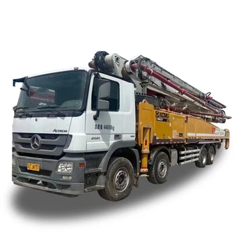 2019 Used china concrete pump truck trade  58m HB62V benz chassis used schwing concrete pump truck machineries