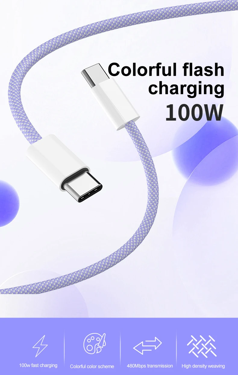 High Quality 6a Typec Super Fast Charging Usbc Original Power Pd Usb Cable Charging Cable For