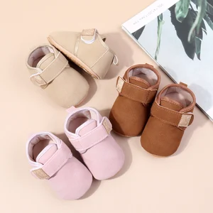 Soft PU Anti-Slip TPR Sole Hand-Sewed Pre-Walking Flat Spring/Autumn Shoes Light Breathable 2026 High Quality Baby Sneaker