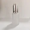 Frosted with silver dropper